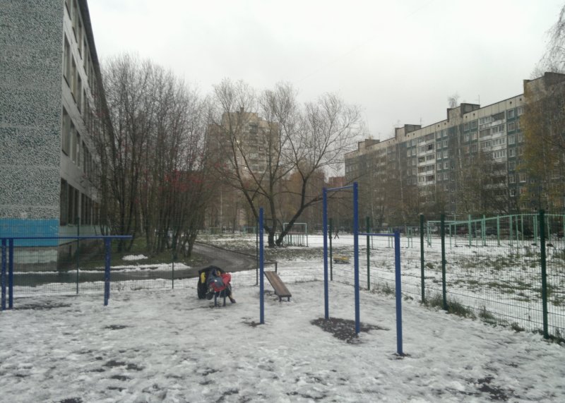 Площадка для воркаута в городе Санкт-Петербург №1359 Маленькая Современная фото