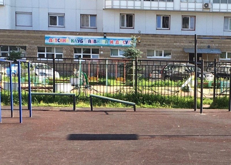 Площадка для воркаута в городе Санкт-Петербург №7195 Маленькая Современная фото