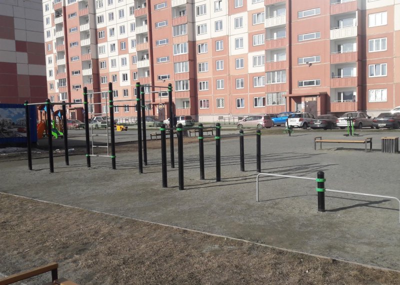Площадка для воркаута в городе Новосибирск №9539 Маленькая Хомуты фото