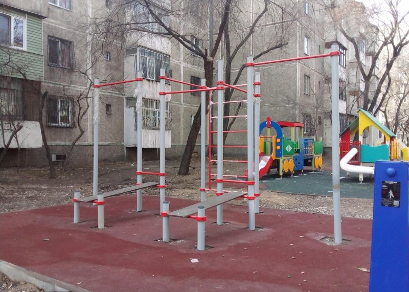 Площадка для воркаута в городе Алматы №11263 Маленькая Хомуты фото