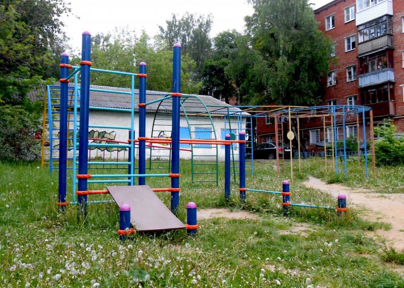 Площадка для воркаута в городе Сергиев Посад №12431 Средняя Современная фото