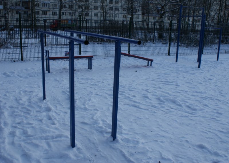 Площадка для воркаута в городе Санкт-Петербург №4742 Маленькая Современная фото