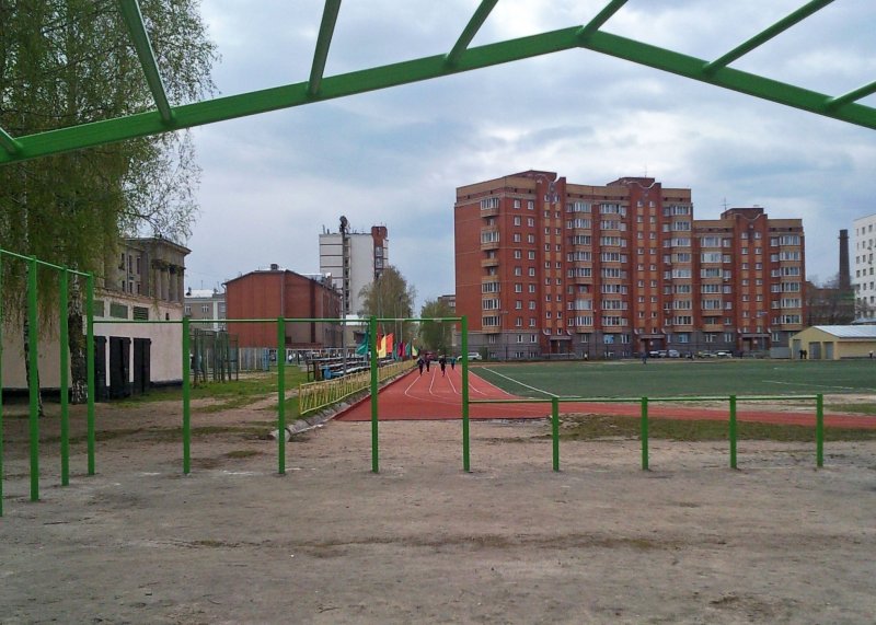 Площадка для воркаута в городе Новосибирск №1592 Средняя Современная фото