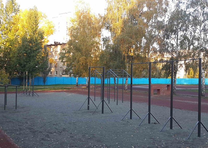 Площадка для воркаута в городе Барнаул №2485 Средняя Советская фото