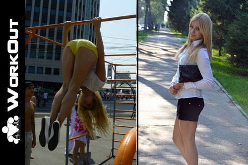 Девушки в воркауте: Алина Безбородова (Новосибирск)